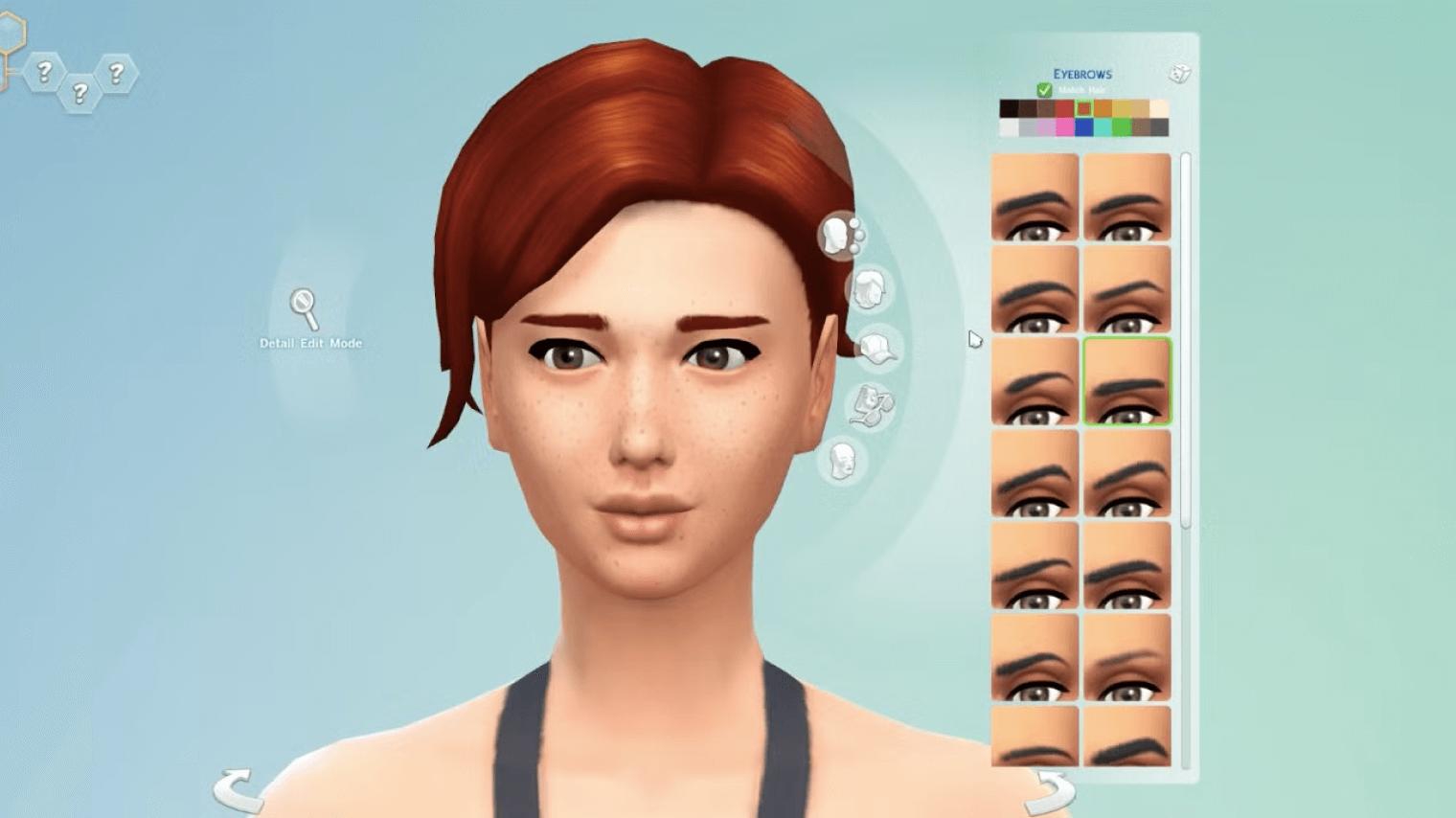 Create-A-Sim mode on The Sims 4.